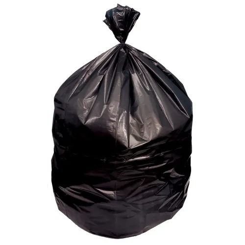 Can Liner, Low Density, 43x47, Black, 1.2 Mil, 10 Rolls, Fits 56 Gallon