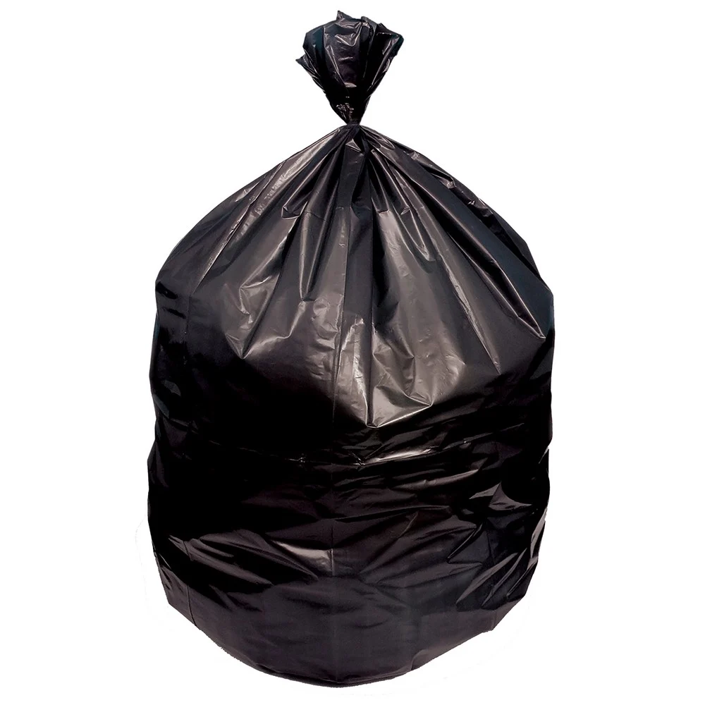 Can Liner, Low Density, 43x47, Black, 1.2 Mil, 10 Rolls, Fits 56 Gallon 0