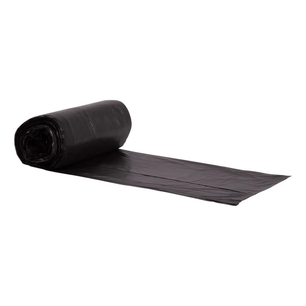 Can Liner, High Density, 43x48, Black, 22 Micron, Fits 56 Gallon 1