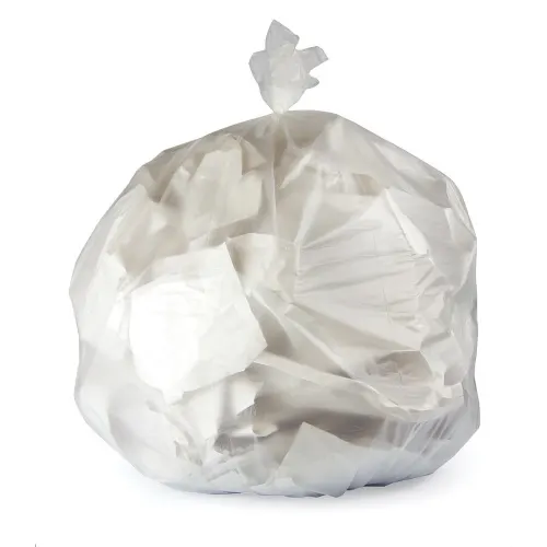 Can Liner, High Density, 24x33, Natural, 6 Micron, Fits 12-16 Gallon