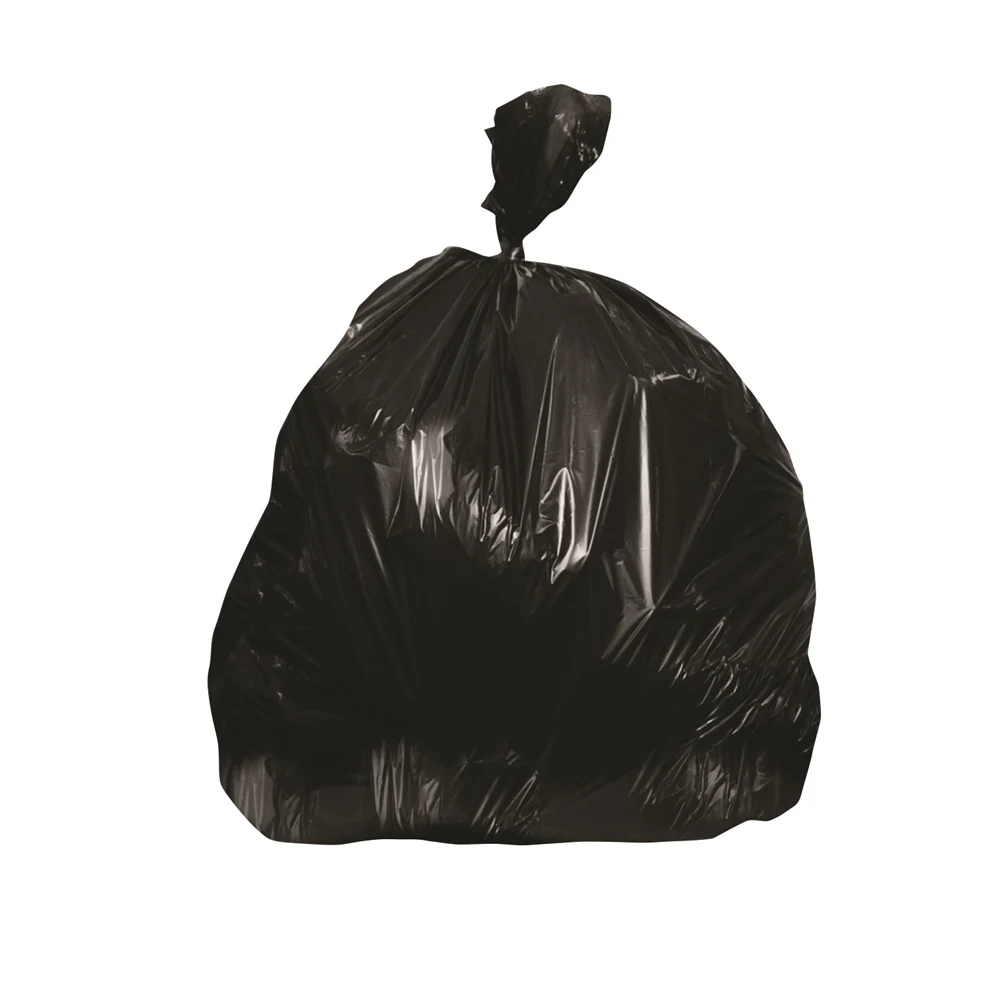 Can Liner, High Density, 40x48, Black, 22 Micron, Fits 40-45 Gallon 0