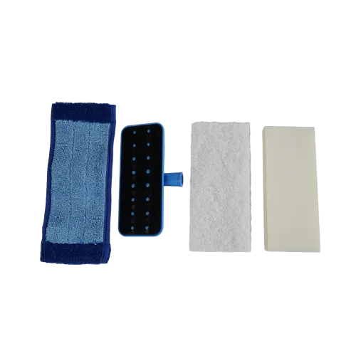 Swivel Pad Holder with Microfiber, Scrubbing and Eraser Pads