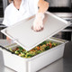 Quarter Size Slotted Steam Table Pan Cover 3