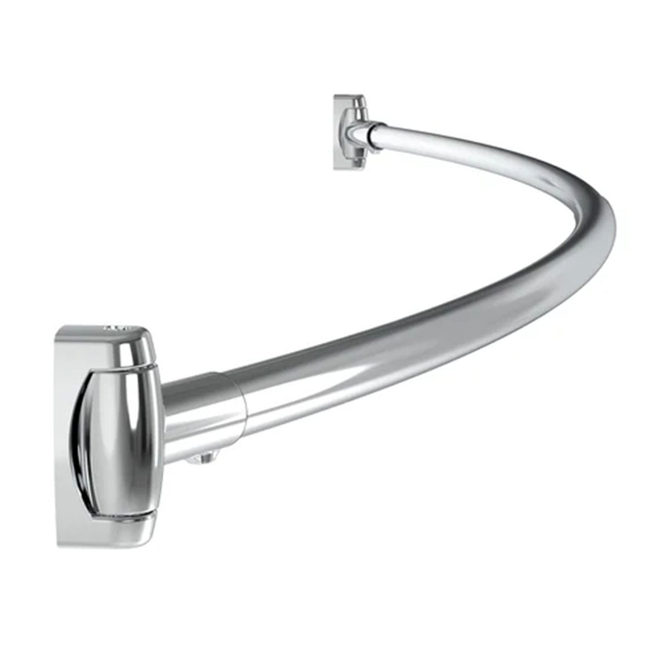 5' Stainless Steel Curved Shower Rod 1
