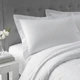LodgMate T200 White Pillow Sham - King 21"x37" 1