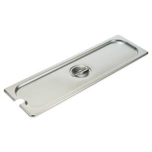 Half Size Long Slotted Steam Table Pan Cover 0