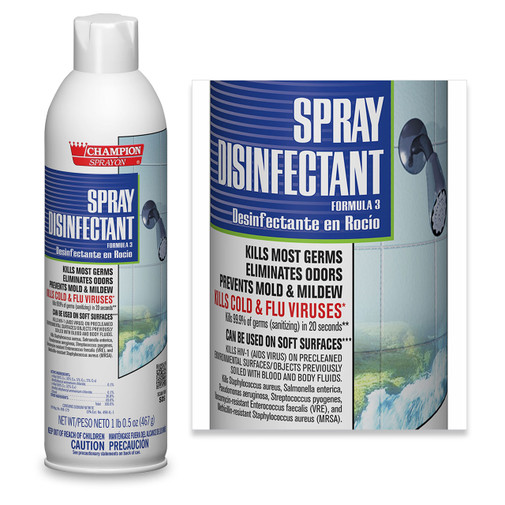 16.5 oz. Spray Disinfectant - 12/cs. 0