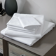 LodgMate 180 ct. White Flat Sheets - King 108"x110" (6/pk) 3