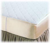 50% Cotton/50% Poly Quilted Flat Mattress Pads - Full 54"x75"