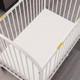 Zippered White Crib Sheet For 3"-4" Thick Mattress 3
