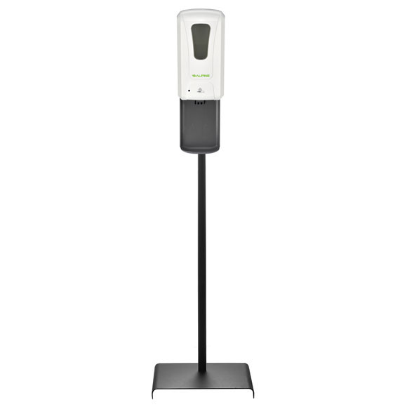 Auto Dispenser w/Floor Stand & Drip Tray - White