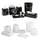 Brushed Metal Rectangular Amenity Tray w/ Handles 3