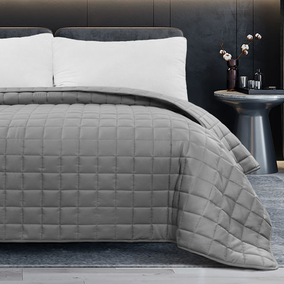 Belgian Quilted Reversible Coverlets - King 108"x96" 3