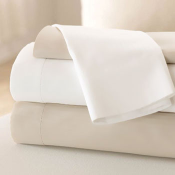 LodgMate 180 ct. Bone Fitted Sheets - King 78"x80"x9"