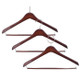 Walnut Contoured Hangers (Ball Top) - 100/cs 3