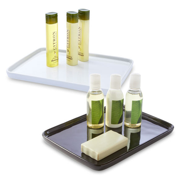 Ceramic Amenity Tray - 6.1" x 8.25" x 0.5"