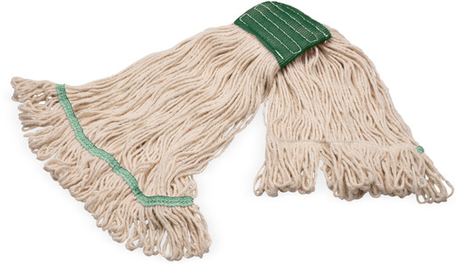 20 oz. (Medium) Cotton/Synthetic Blend Mop - Natural/Green 0
