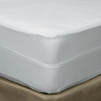 Coral Fleece Zippered Mattress Protector - Twin 39" x 75" x 13-17"D 2
