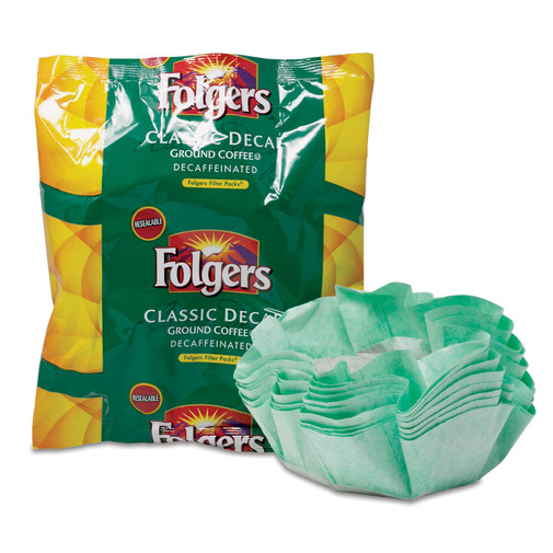 Folgers .9 oz. Coffee Filter Packs Decaf - 40/cs. 0