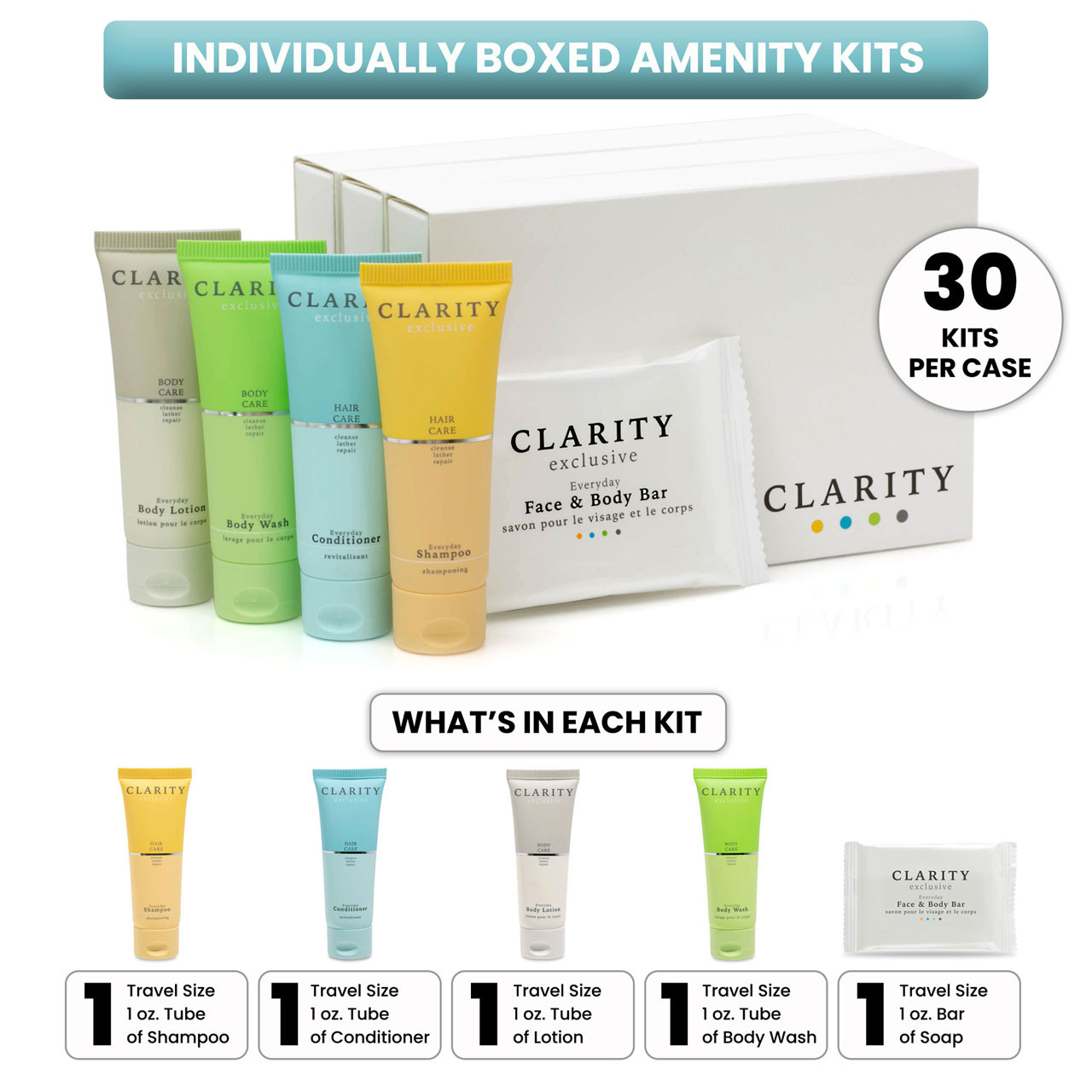 Clarity Amenity Kit - 30 Kits/cs. 0