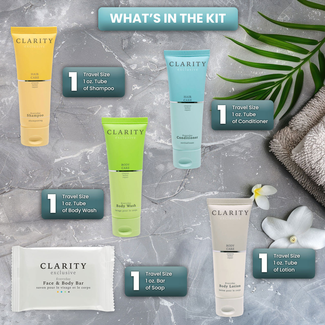 Clarity Amenity Kit - 30 Kits/cs. 2