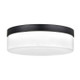 14"W Ceiling Light with White Linen Shade 2