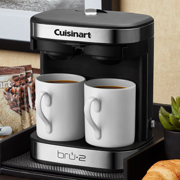 Cuisinart BRU 2-Cup Coffee Maker - Black Stainless Steel