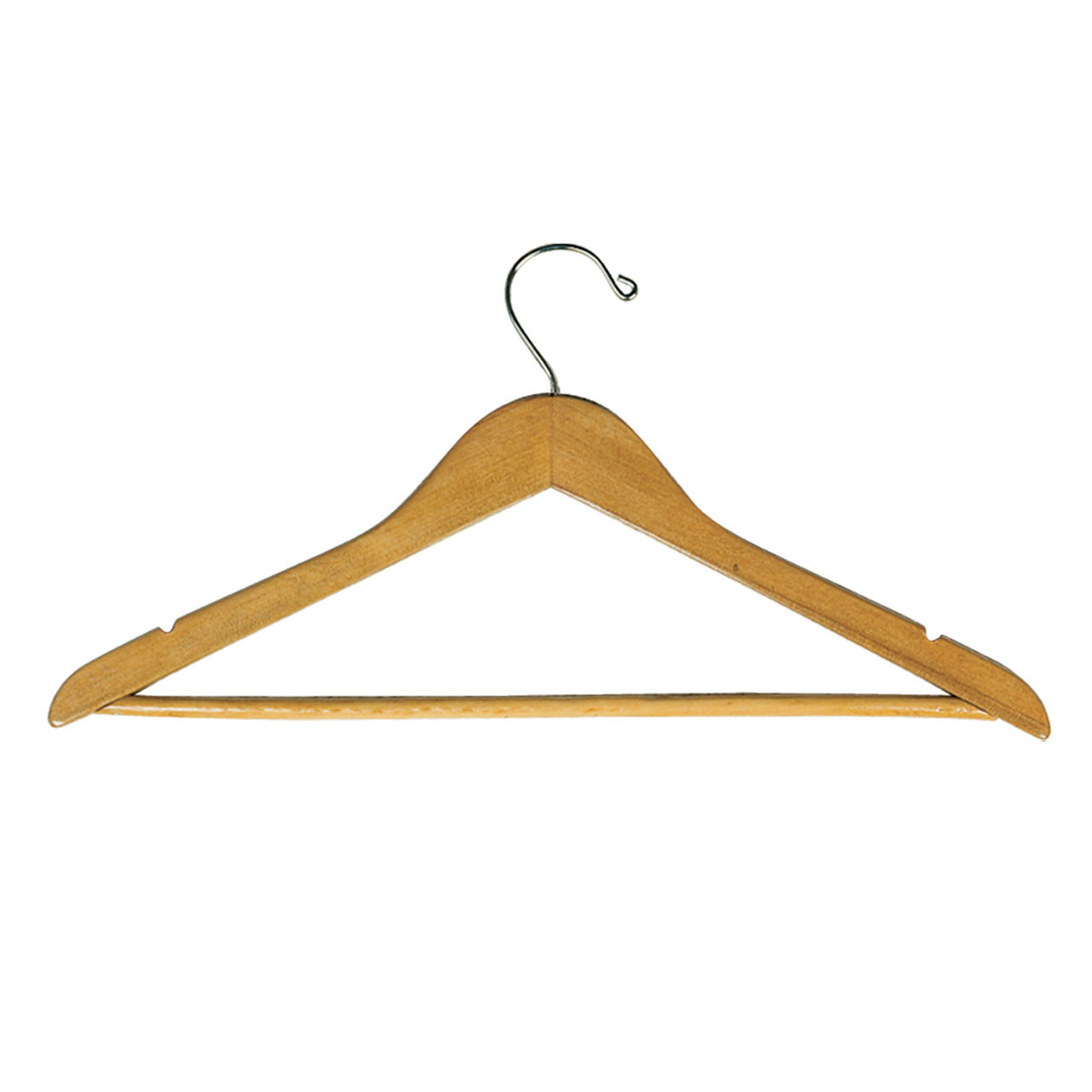 Hardwood Hangers (Open Hook) - 100/cs.