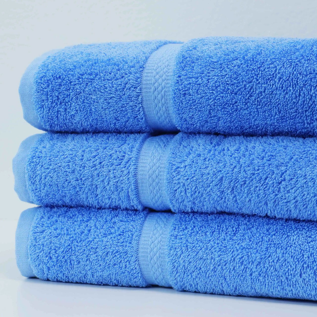 Martex Carribean 35" x 68" Bahama Blue Pool Towel - 22 lbs/dz. 0