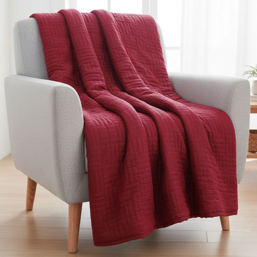 Cloud Jacquard Quilted Throw Blanket 1