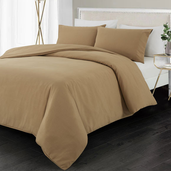 LodgMate Solid Colored Duvet Cover - King 105"x98"