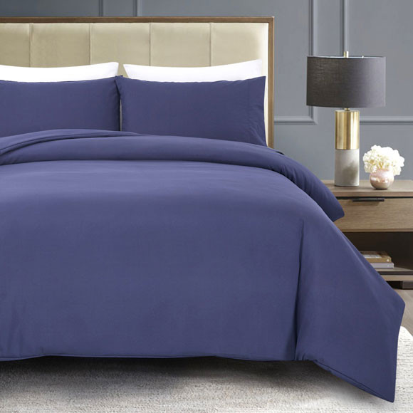 LodgMate Solid Colored Duvet Cover - Full 80"x96" 0