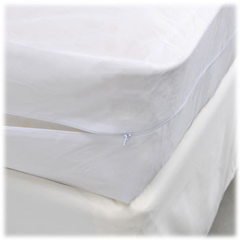 Waterproof Polypropylene Mattress Cover - Zippered Twin 39"x75"x9" 0