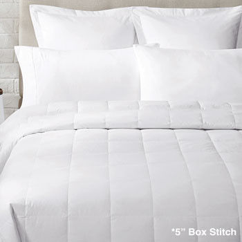 Evermore 5" Box Stitch Down Alternative Blanket- Full 80"x96" (30 oz Fill)