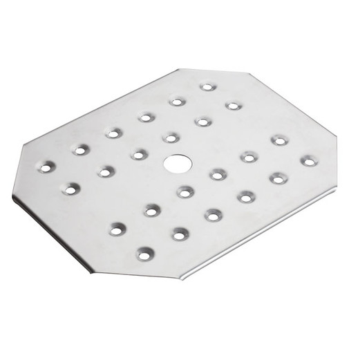 Half Size (1/2) Stainless Steel Steam Table Pan False Bottom - 11.06"L x 8.75"W 0