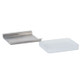Brushed Metal Rectangular Soap Dish 2