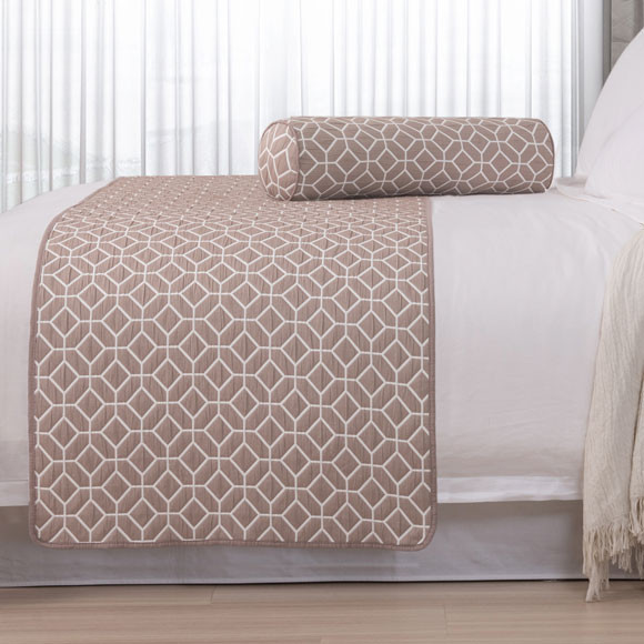 Geo Decorative Bolster Pillow - 6" Dia. x 24" L 2