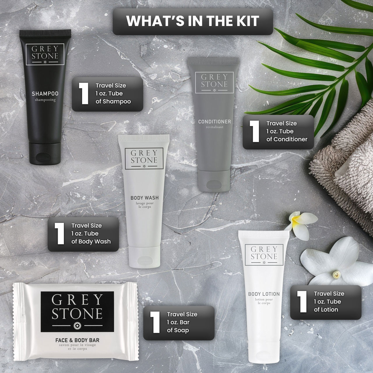 Greystone Amenity Kit - 30 Kits/cs. 1