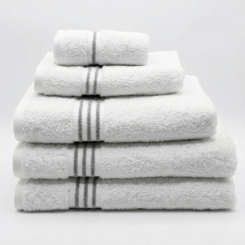 Geneva 27" x 54" White Bath Towel - 3/pk. 0