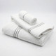 Geneva 27" x 54" White Bath Towel - 3/pk. 2