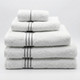 Geneva 30" x 60" White Bath Towel - 2/pk. 2