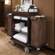 High Capacity Deluxe Metal Housekeeping Cart 1