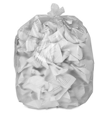 40-45 gal. Light Duty Clear Can Liner - 40"x48" 0