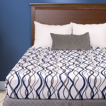 Wavy Stripe Decorative Top Sheet - King 114" x 100"