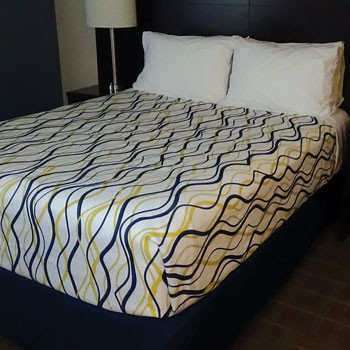 Wavy Stripe Decorative Top Sheet - King 114" x 100" 0