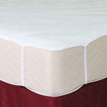 9.5 oz. Flat Mattress Pad - Queen 60"x80" (Anchor Bands)