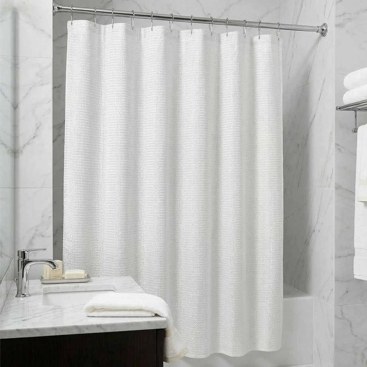 Jacquard Shower Curtain - 71" x 71" - 12/ctn. 0