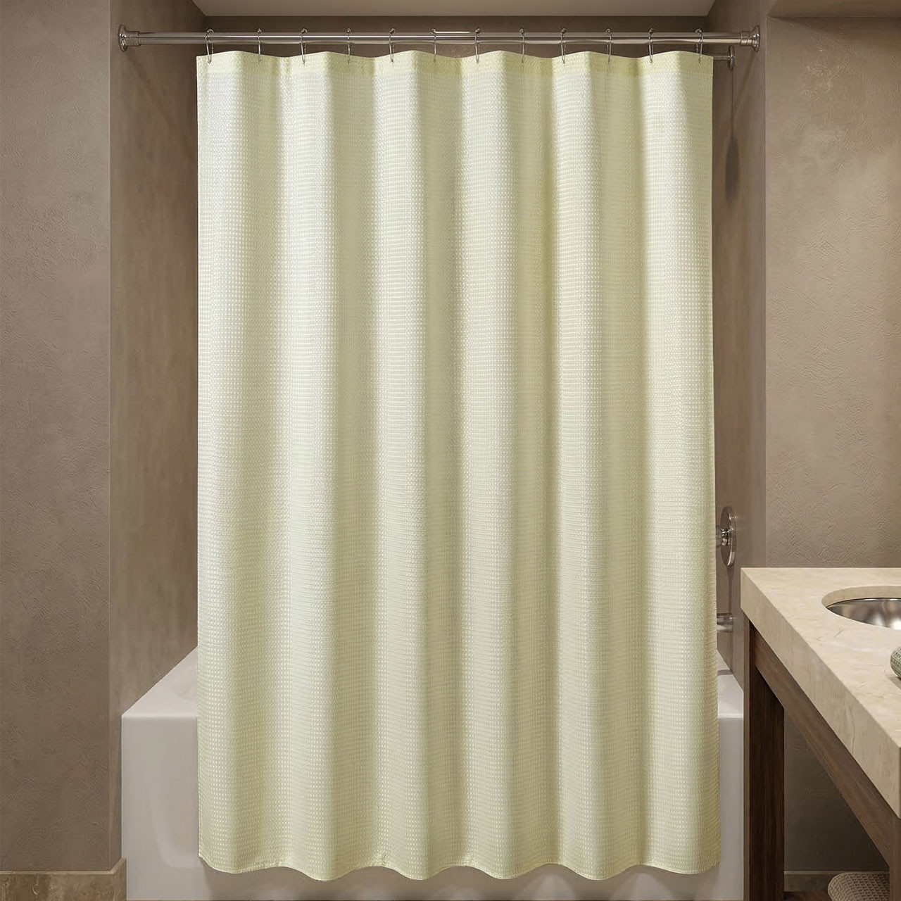 Jacquard Shower Curtain - 71" x 71" - 12/ctn. 3