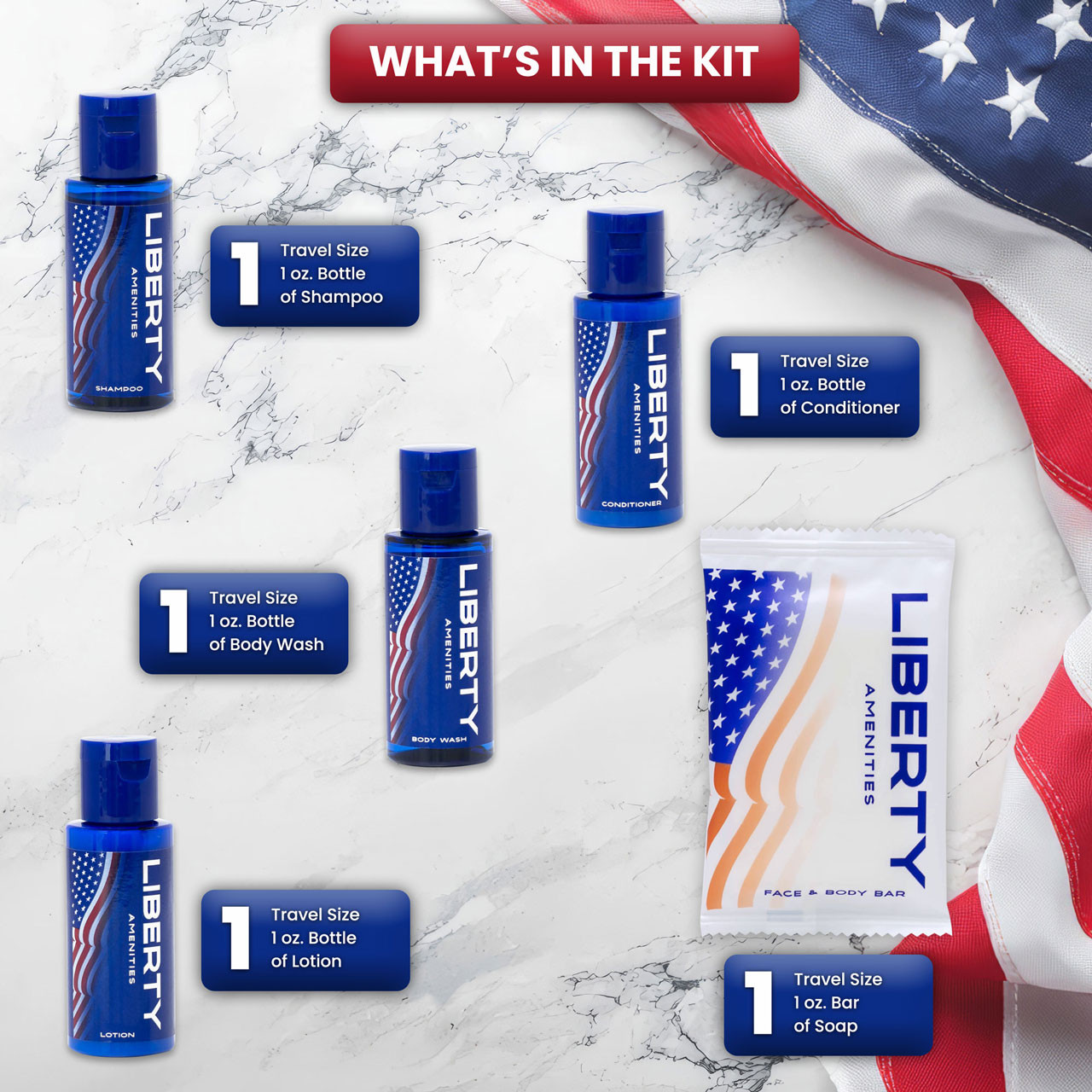 Liberty Amenity Kit - 30 Kits/cs. 2
