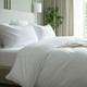 Millennium 250 ct. Striped White Duvet Cover - Full 86" x 94" 1